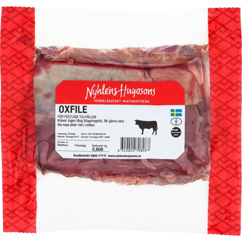 Oxfilé i bit ca 700g Nyhléns Hugosons