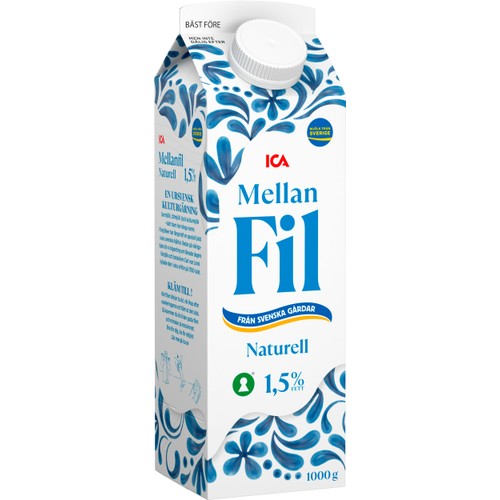 Mellanfil Naturell 1,5% 1000g ICA