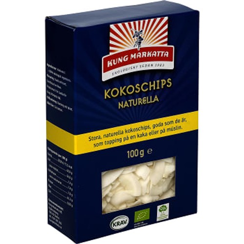 Kokoschips 100g KRAV Kung markatta