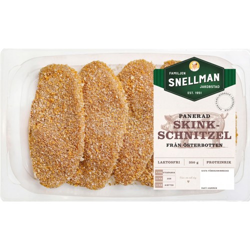 Skinkschnitzel Panerad 350g Familjen Snellman