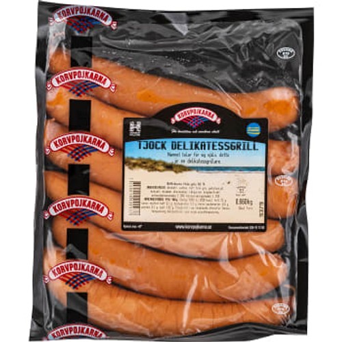 Tjock Delikatessgrill 660g Korvpojkarna