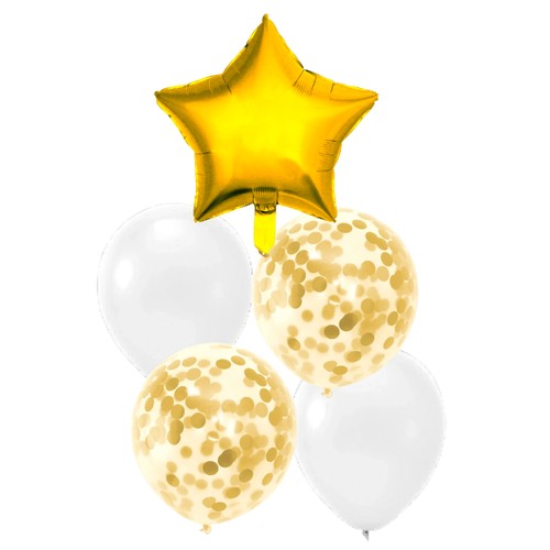 Ballongset Guld 5-p Festive