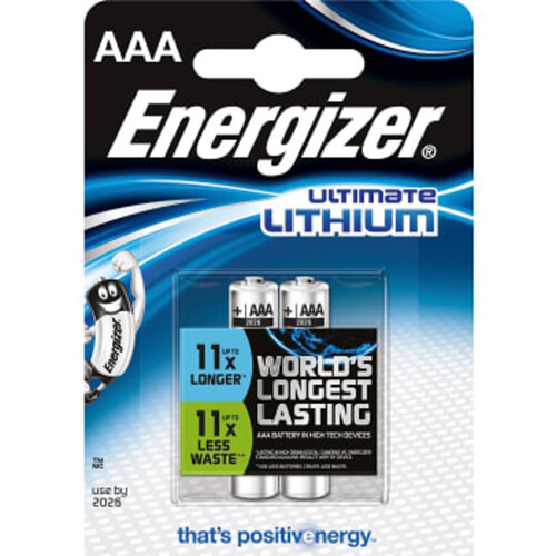 Batteri Lithium AAA 2-p Energizer