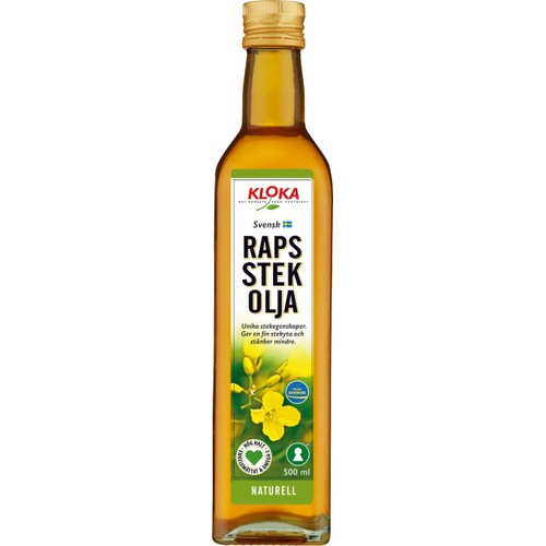 Rapsstekolja Naturell 500ml Kloka