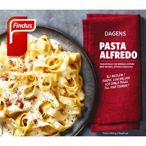 Pasta alfredo Fryst 400g Findus