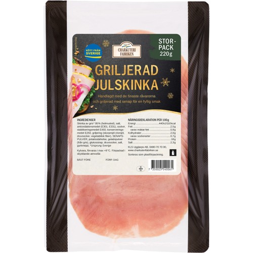 Julskinka Griljerad Skivad 220g Charkuterifabriken