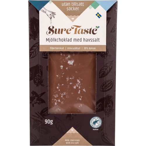Mjölkchoklad Med Havssalt 90g SureTaste