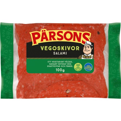 Vegoskivor Salami 100g Pärsons