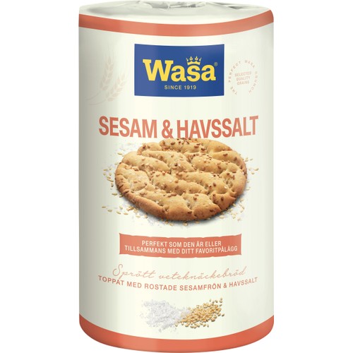 Knäckebröd Runda Sesam & Havssalt 290g Wasa