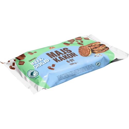 Majskakor chokladdoppade 100g ICA
