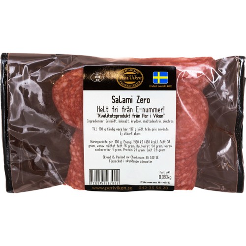 Salami Zero Skivad 85g Per i Viken