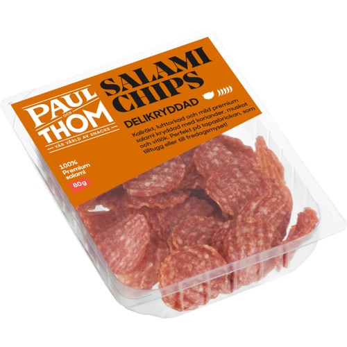 Salamichips Delikryddad 80g PAUL och THOM