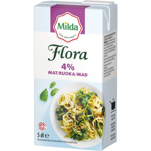 Gräddalternativ Mat Låglaktos 4% 500ml Flora