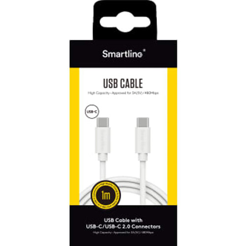 USB-C till USB-C 1m Smartline