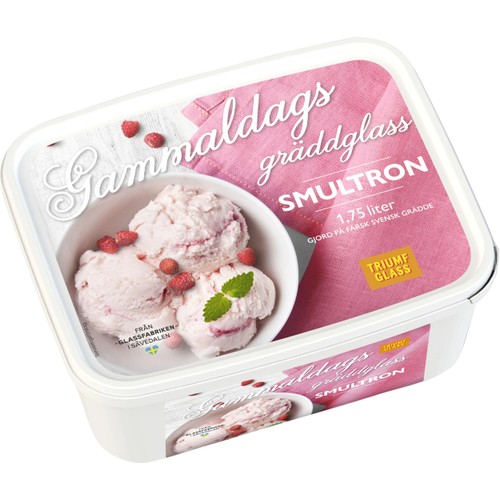 Gräddglass Smultron 1.75l Triumf Glass