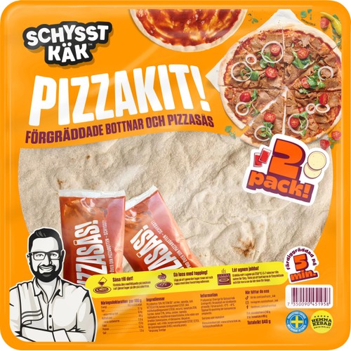 Pizzakit 640g Schysst käk