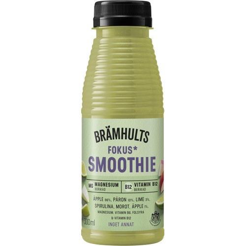 Smoothie Fokus Äpple Päron Lime 300ml Brämhults
