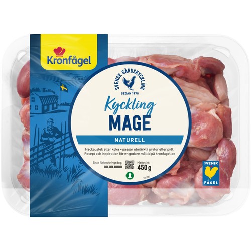 Kycklingmage 450g Kronfågel