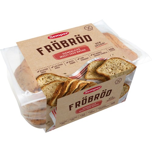 Fröbröd Gluten- & laktosfri 400g Semper