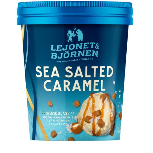Glass Sea salted caramel 500ml Lejonet & Björnen