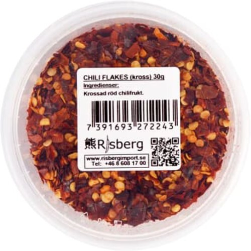 Chili Krossade Flakes 30g Risberg