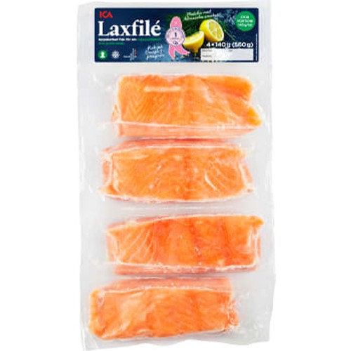 Laxfilé Fryst 4-p 560g ICA