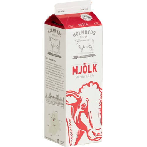 Standardmjölk 3,0% 1l Holmryds Mejeri