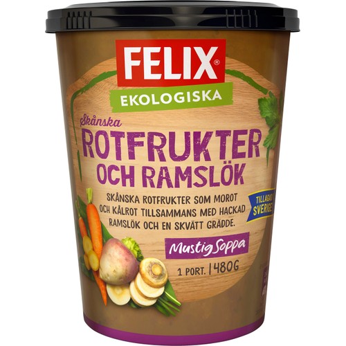 Rotfruktssoppa med ramslök Ekologisk 480g Felix