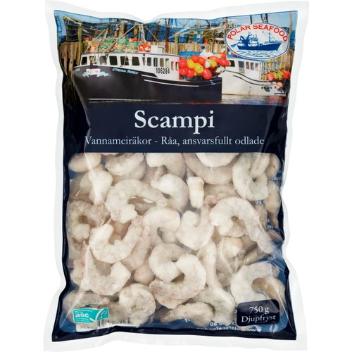 Vannameiräkor Råa Frysta 750g Polar Seafood AB