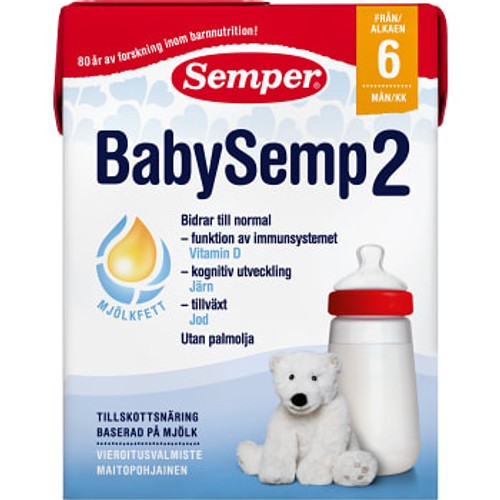Tillskottsnäring BabySemp 2 200ml Semper