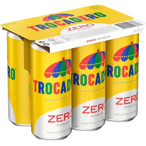 Läsk Zero 6x33cl Trocadero