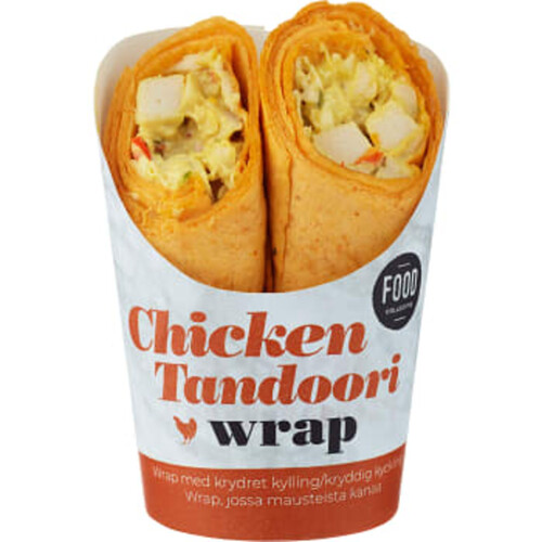 Wrap Chicken Tandoori 175g Food Collective