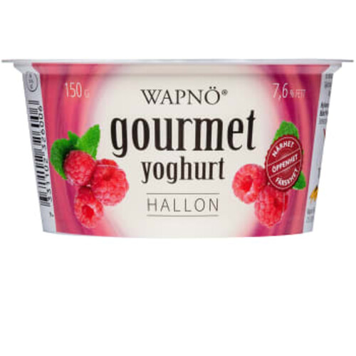 Gourmetyoghurt Hallon 150g Wapnö