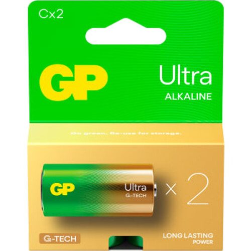 Batteri GP Ultra Alkaline C/LR14 2-pack GP