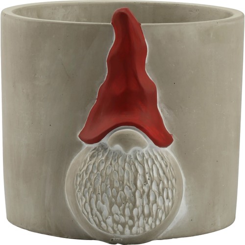 Kruka Jul Tomte röd