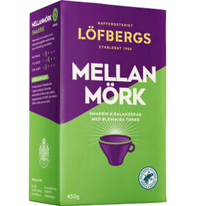 Bryggkaffe Mellanmörk 450g Löfbergs