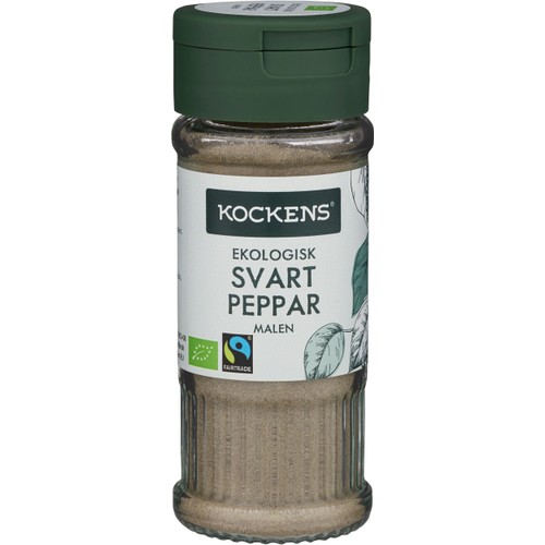 Svartpeppar Malen Ekologisk 35g Kockens