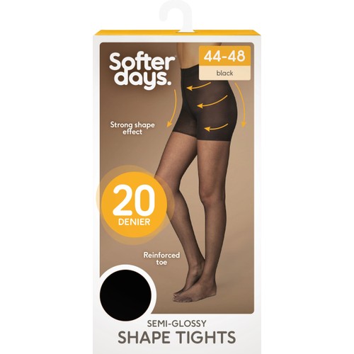 Strumpbyxa Shape 20den 44-48 1p svart Softer Days