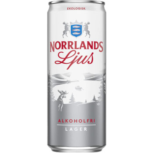 Öl Ljus Alkoholfri Ekologisk 33cl Norrlands Guld