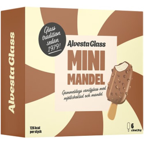 Glass Mini Mandel 6-pack 210g Alvestaglass