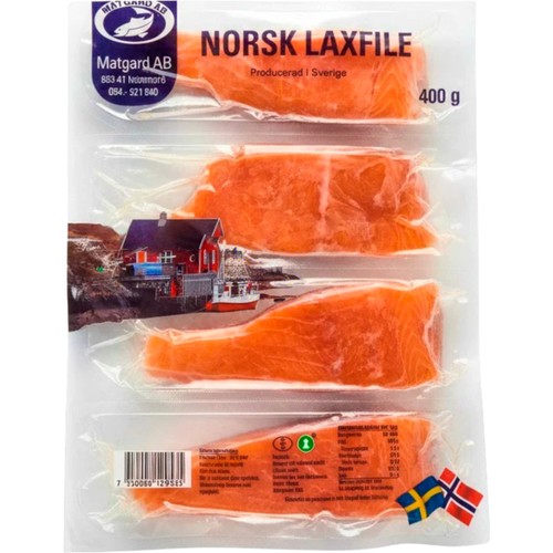 Laxfilé Norsk Fryst 400g Matgard