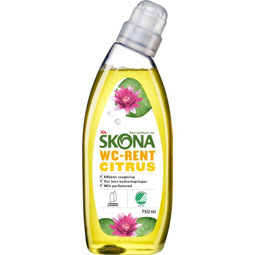 Rengöringsmedel Bad WC-rent Citrus 750ml Miljömärkt ICA Skona
