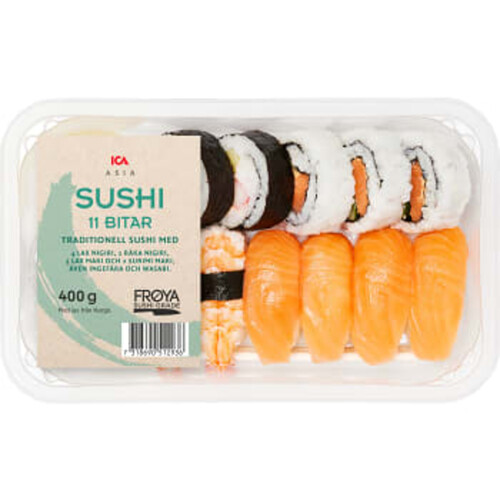 Sushi 11 bitar 400g ICA Asia