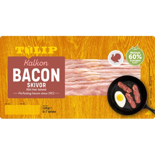 Bacon Kalkon skivor 110g Tulip