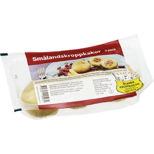 Kroppkakor Smålands 3-p 300g Ölandskroppkakan