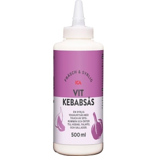 Kebabsås Vit 500ml ICA