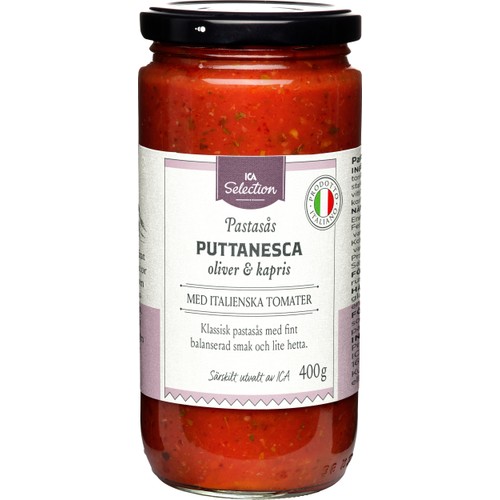 Pastasås Puttanesca 400g ICA Selection