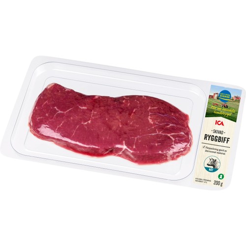 Ryggbiff Färsk Skivad 200g ICA