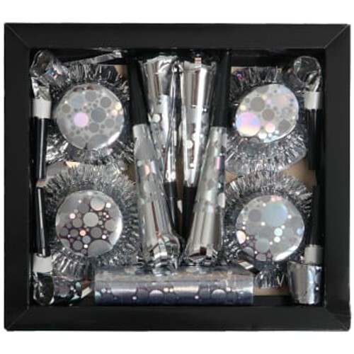 Partybox 4 pers silver Festive