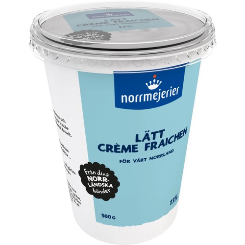 Lätt Crème fraichen Naturell 13% 500g Norrmejerier